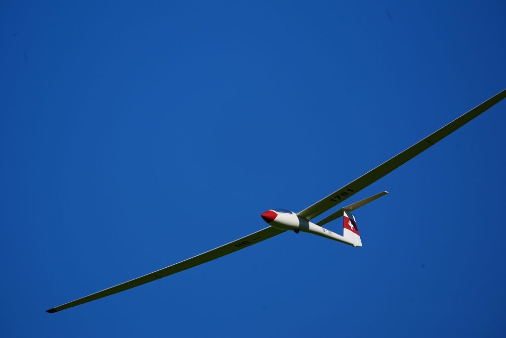 Flugschau MFV-Thal: Segelflugmodell im flug
